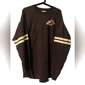 Akron Zips Blue/Grey Women's Crewneck from Redshirt. Long sleeve (L)